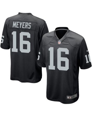 Jakobi Meyers 16 Las Vegas Raiders Men Game Jersey - Black