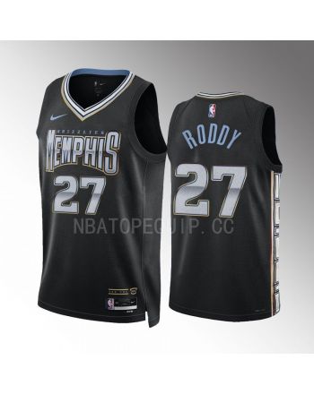 Memphis Grizzlies David Roddy 27 2022-23 City Edition Black Jersey Swingman