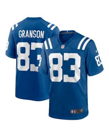 Kylen Granson 83 Indianapolis Colts Men Team Game Jersey - Royal