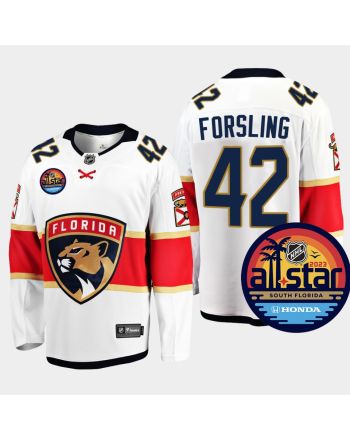 Men Florida Panthers Gustav Forsling 42 2023 NHL All-Star Away White Jersey