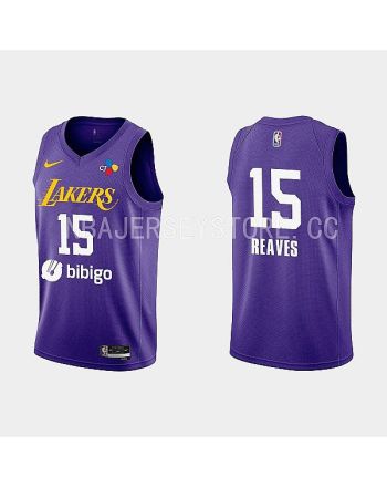 2022-23 Los Angeles Lakers Austin Reaves Training Camp Purple Men Jersey