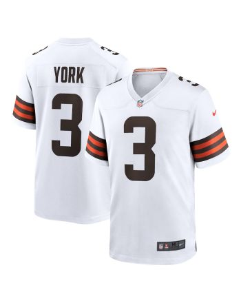 Cade York Cleveland Browns Game Player Jersey - White