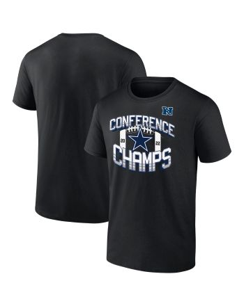 Dallas Cowboys 2022 NFC Conference Champions Icon Bold T-shirt - Black