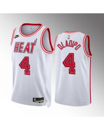 Miami Heat Victor Oladipo 4 2022-23 Classic Edition White Men Jersey Swingman