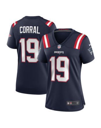 Matt Corral 19 New England Patriots Women Team Game Jersey - Navy