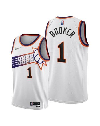 Phoenix Suns 1 Devin Booker 2022-23 Association Edition Jersey White - Men Jersey