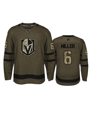 Men Vegas Golden Knights Colin Miller 6 Military Camo Jersey Jersey