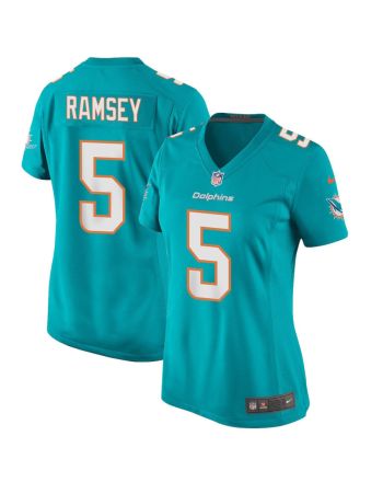 Jalen Ramsey 5 Miami Dolphins Game Women Jersey - Aqua