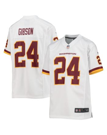 Antonio Gibson 24 Washington Commanders Football Team Game YOUTH Jersey - White