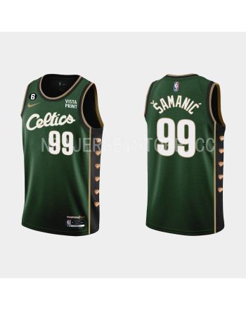 Boston Celtics 99 Luka Samanic 2022-23 City Edition Green Men Jersey