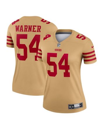 Fred Warner 54 San Francisco 49ers Women's Inverted Legend Jersey - Gold