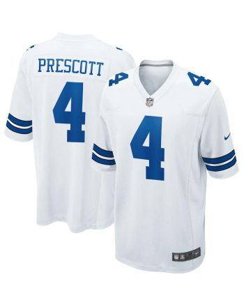 Dak Prescott 4 Dallas Cowboys Game Jersey - White