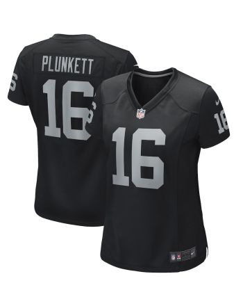 Jim Plunkett 16 Las Vegas Raiders Women Game Retired Jersey - Black