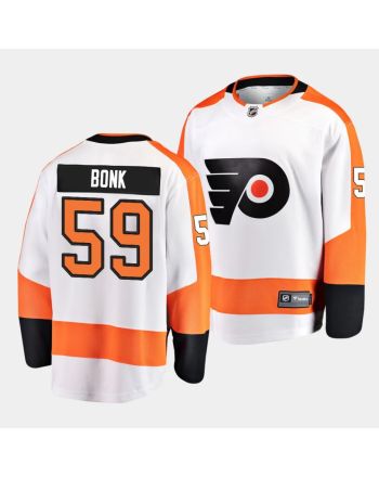 Oliver Bonk #59 Philadelphia Flyers 2023 NHL Draft Away Men Jersey - Orange/White