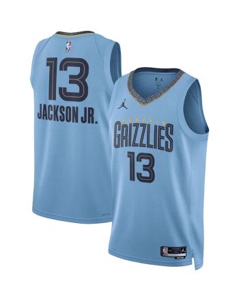 Jaren Jackson Jr. 13 Memphis Grizzlies 2022/23 Statement Edition Swingman Men Jersey - Light Blue