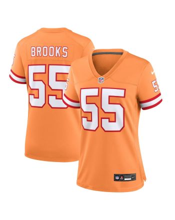 Derrick Brooks 55 Tampa Bay Buccaneers Women Throwback Game Jersey - Orange