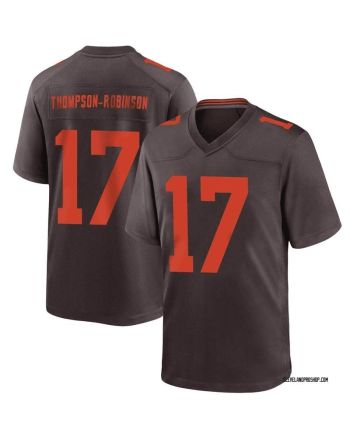 Dorian Thompson-Robinson 17 Cleveland Browns Game Alternate Men Jersey - Brown