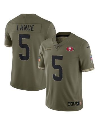 Trey Lance San Francisco 49ers 2022 Salute To Service Limited Jersey - Olive