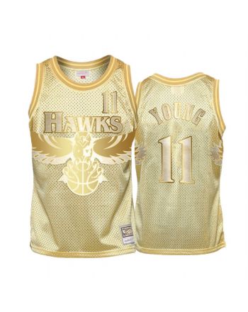 Trae Young 11 Atlanta Hawks Golden Midas SM Jersey