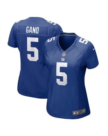 Graham Gano 5 New York Giants Women Game Jersey - Royal