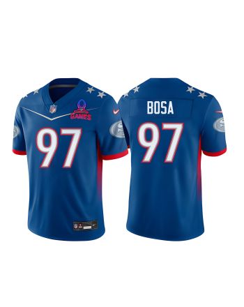 Nick Bosa 97 49Ers Pro Bowl 2023 Patch Men Jersey - Blue