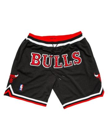 Chicago Bulls NBA Retro Shorts - Black/Red