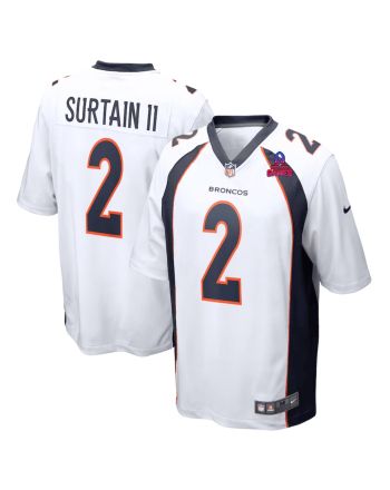 Pat Surtain II 2 Denver Broncos 2024 Pro Bowl Patch Game Men Jersey - White