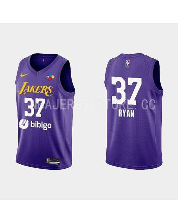 2022-23 Los Angeles Lakers Matt Ryan Training Camp Purple Men Jersey