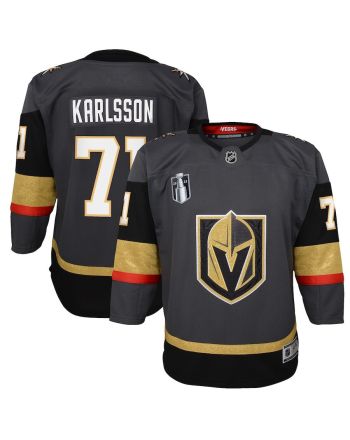 William Karlsson 71 Vegas Golden Knights Youth 2023 Stanley Cup Final Alternate Jersey - Black