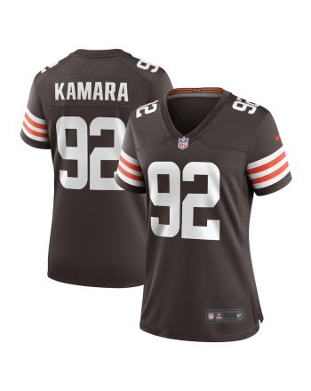 Sam Kamara 92 Cleveland Browns Women's Team Game Player Jersey - Brown