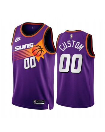 Custom 2022-23 Phoenix Suns Purple 00 Classic Edition Jersey - Men Jersey