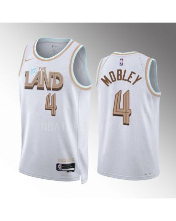 Evan Mobley 4 2022-23 Cleveland Cavaliers White City Edition Jersey Swingman