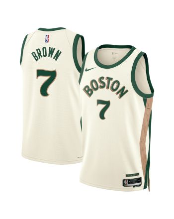 Jaylen Brown 7 Boston Celtics 2023/24 City Edition Swingman Jersey - White