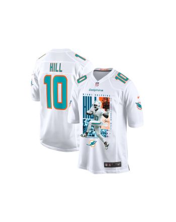 Tyreek Hill 10 Miami Dolphins The Cheetah Game YOUTH Jersey - White