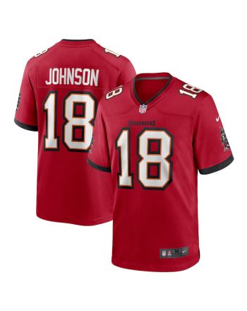 Tyler Johnson 18 Tampa Bay Buccaneers Home Game Player Jersey - Red