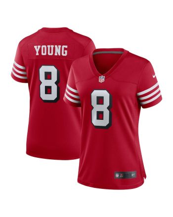 Steve Young San Francisco 49ers Women's Alternate Game Jersey - Scarlet