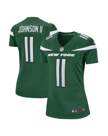 Jermaine Johnson II 11 New York Jets Women's Game Jersey - Gotham Green