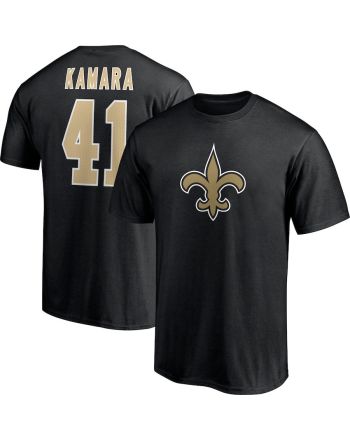 Alvin Kamara 41 New Orleans Saints Unisex T-Shirt - Black