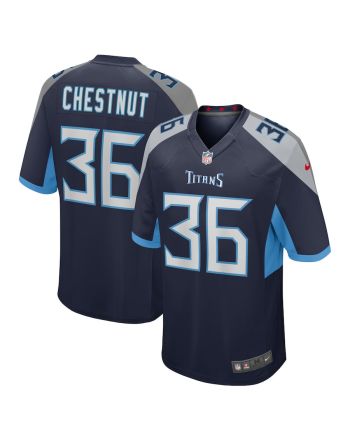 Julius Chestnut Tennessee Titans Game Player Jersey - Navy