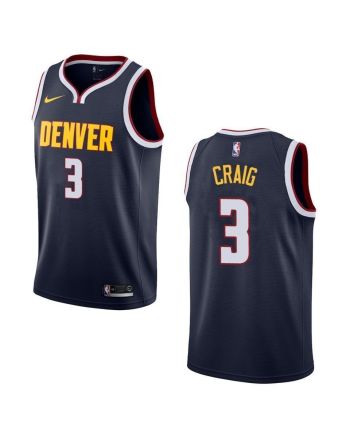 Men's Denver Nuggets 3 Torrey Craig Icon Swingman Jersey - Navy