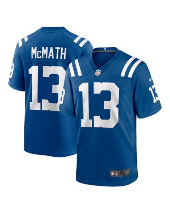 Racey McMath 13 Indianapolis Colts Men Team Game Jersey - Royal