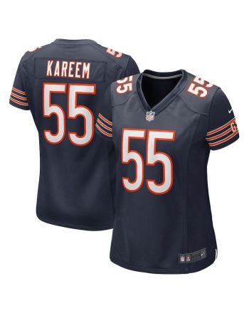 Khalid Kareem 55 New York Giants Women Team Game Jersey - Royal