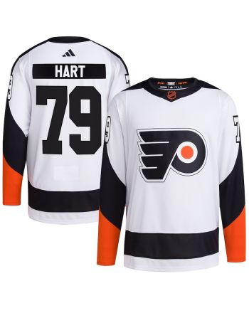 Carter Hart 79 Philadelphia Flyers Reverse Retro 2.0 Men Jersey - White