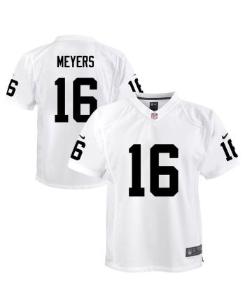 Jakobi Meyers 16 Las Vegas Raiders Youth Game Jersey - White