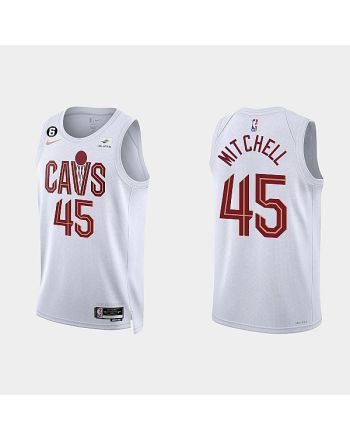 Cleveland Cavaliers Donovan Mitchell 45 2022-23 Association Edition White Men Jersey Swingman