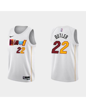 Miami Heat 22 Jimmy Butler 2022-23 City Edition White Men Jersey