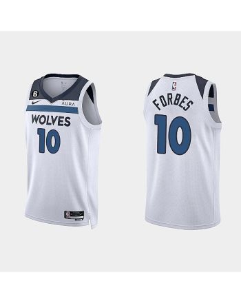 Minnesota Timberwolves Bryn Forbes 10 2022-23 Association Edition White Men Jersey Swingman