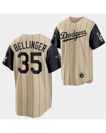 2022-23 Black Heritage Night Los Angeles Dodgers Cody Bellinger 35 Gold Jersey Exclusive Edition