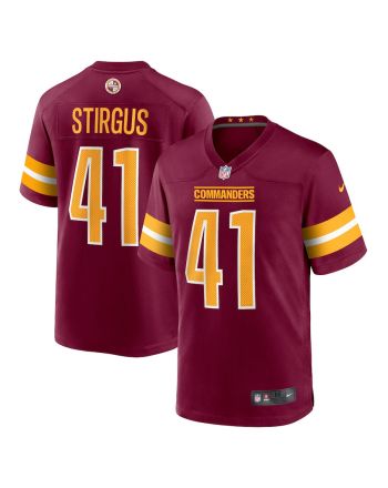 D.J. Stirgus 41 Washington Commanders Men Game Jersey - Burgundy