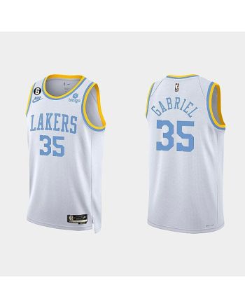 Los Angeles Lakers Wenyen Gabriel 35 2022-23 Classic Edition White Men Jersey